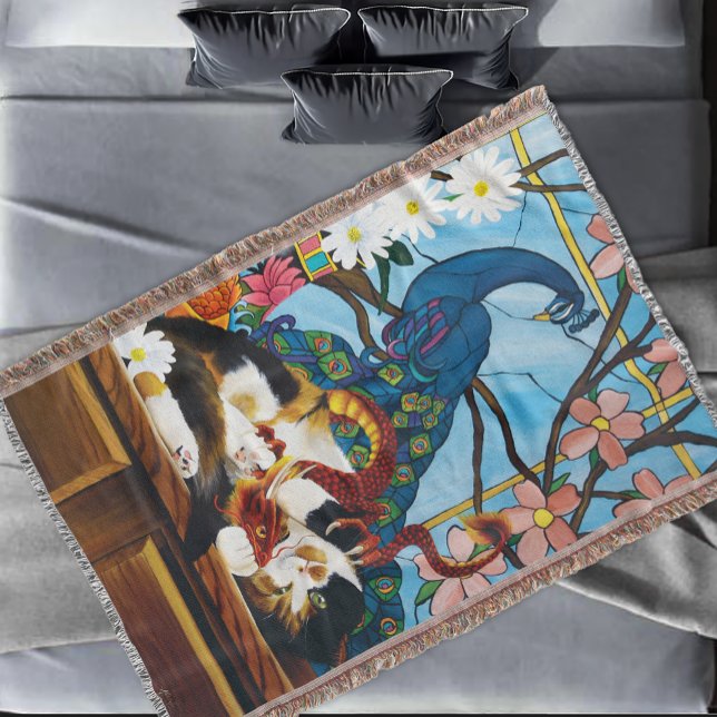 Manta Calico Cat Dragon Red (Subido por el creador)