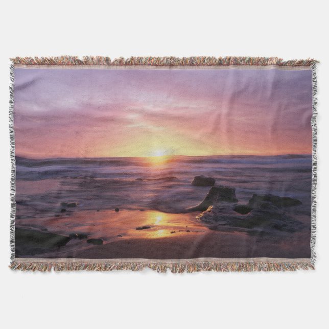 Manta California, San Diego, Sunset Cliffs, Atardecer 4 (Anverso)