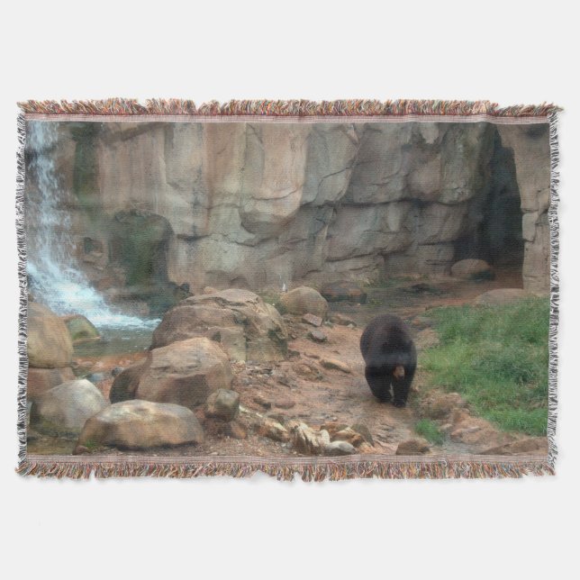 Manta Cama de lanzamiento de oso negro estadounidense (Anverso)