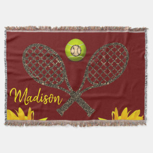 Manta Cama de tenis de girasol