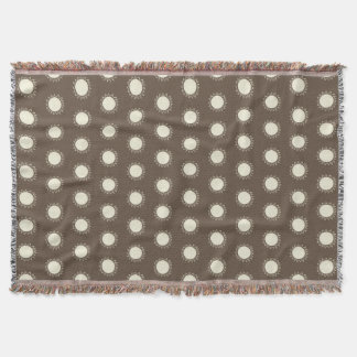 Manta Cama moderna tejida por motivos de sol - Taupe Min
