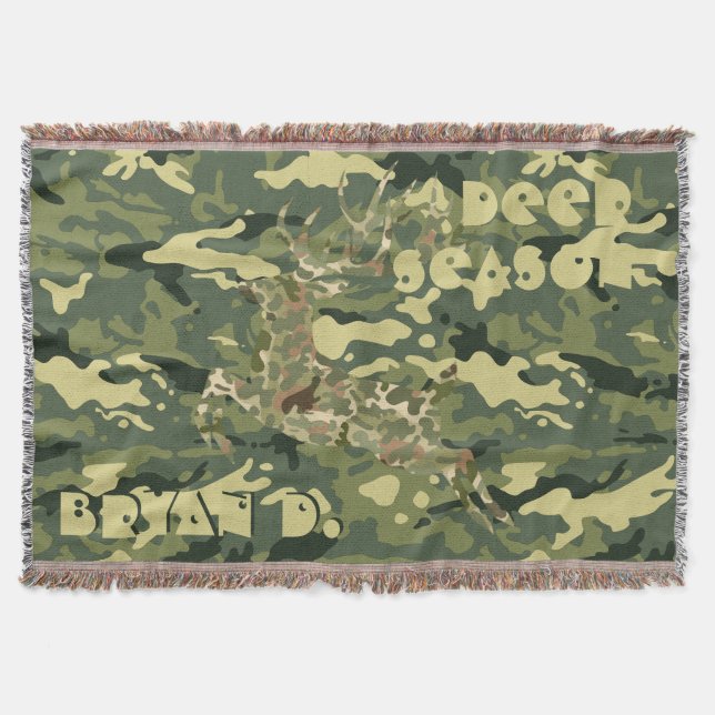 Manta Cama personalizada de camuflaje "DEER Season" (Anverso)