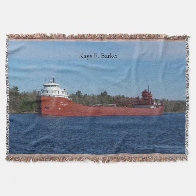 Manta Cama tejida por Kaye E. Barker (Anverso)