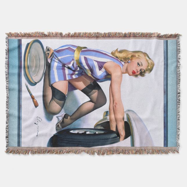 Manta Cambio rápido por Gil Elvgren (Anverso)