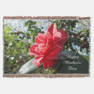 Manta Camellia Roja Radiante - Día de la Madre Personali