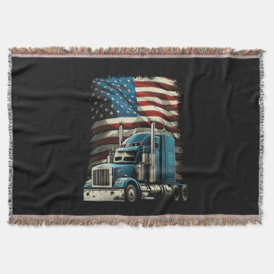 Manta Camionero Bandera Estadounidense Para Camión Patri