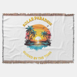 Manta Camiseta Retro Solar Paradise Guided by the Tides