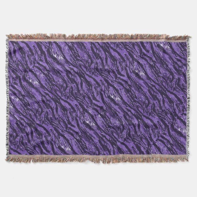 Manta Camo de rayas moradas (Anverso)