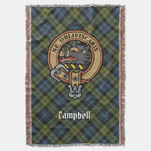 Manta Campbell Crest sobre Tartán