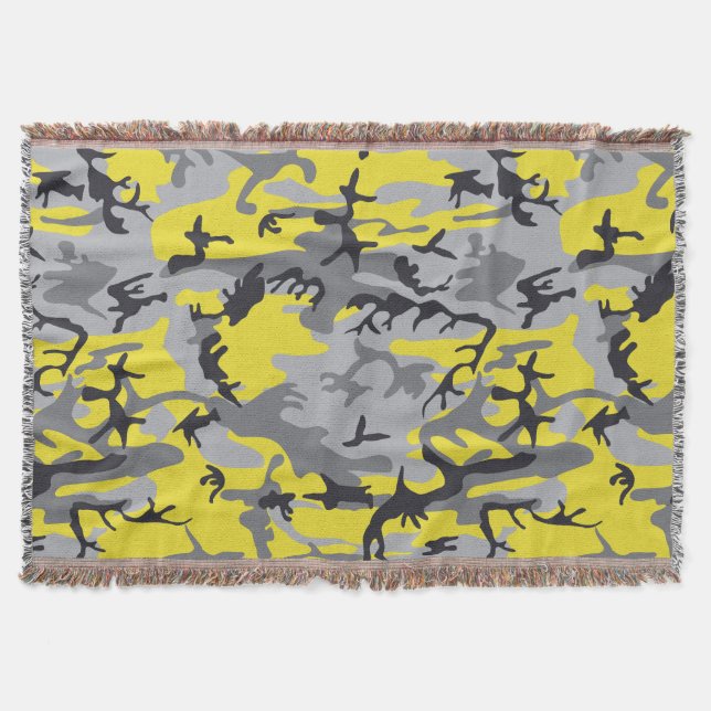 Manta Camuflaje amarillo y gris, militar, ejército (Anverso)