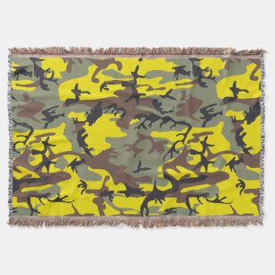 Manta Camuflaje amarillo y marrón, ejército