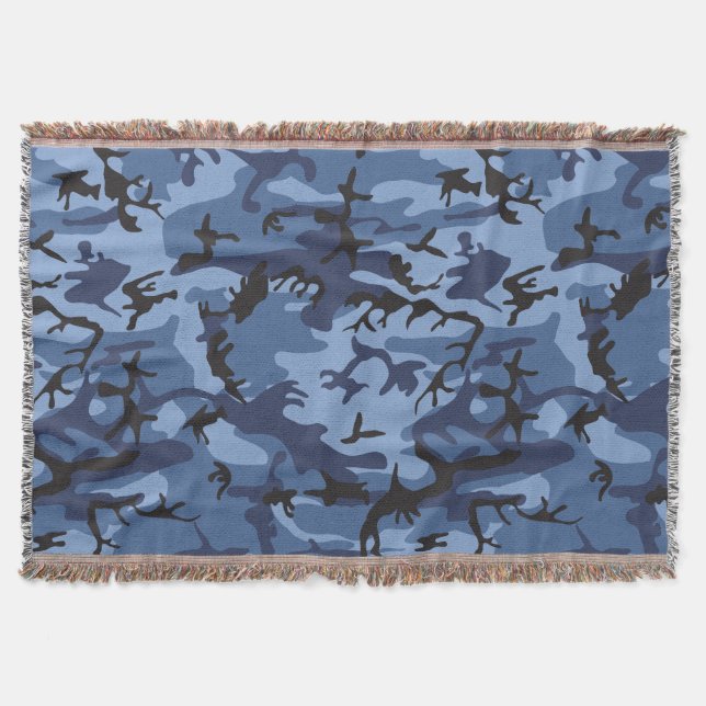 Manta Camuflaje azul de la marina, ejército, ejército (Anverso)