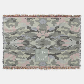 Manta Camuflaje Militar Monograma de PixDezines