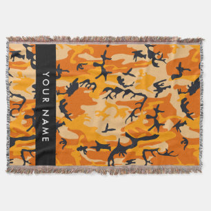 Manta Camuflaje Naranja Personaliza tu nombre