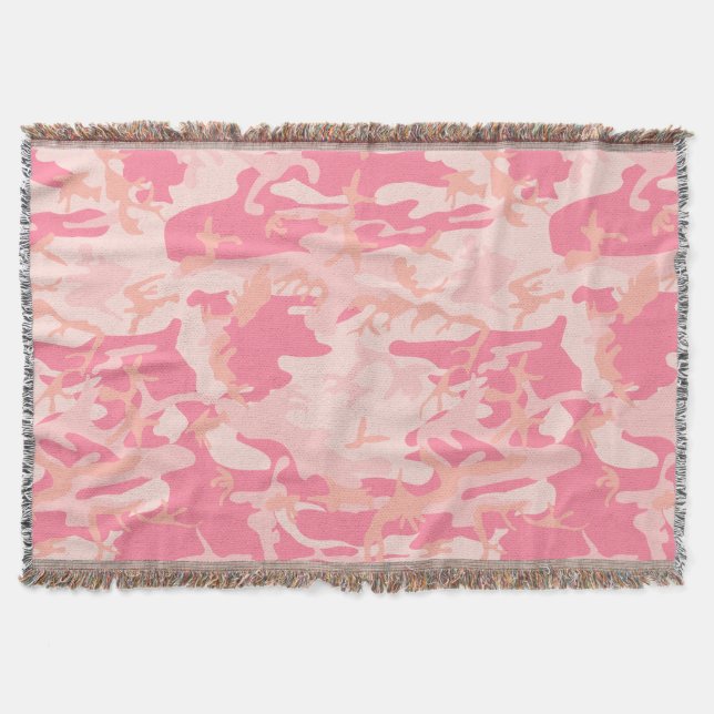 Manta Camuflaje Rosa, Militar, Ejército (Anverso)