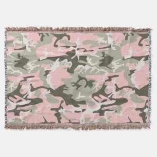 Manta Camuflaje rosa y verde, militar, militar