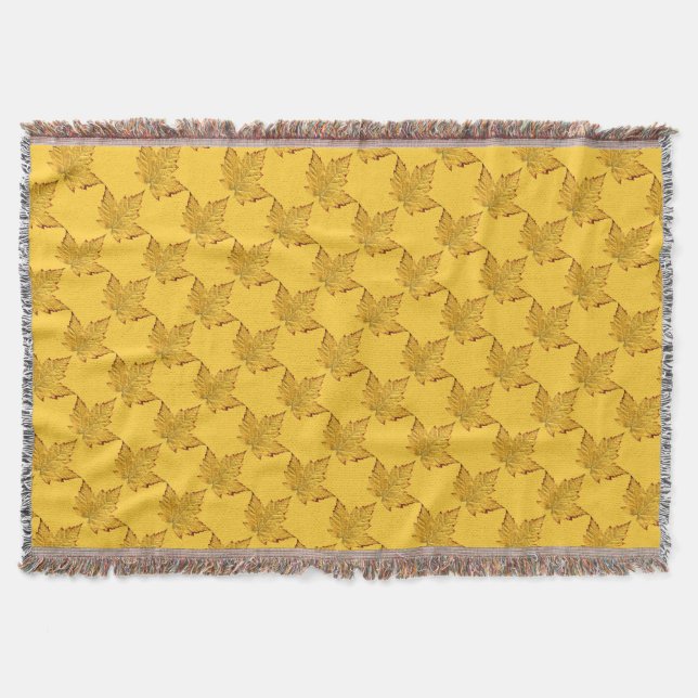 Manta Canada Blanket Canada Gold Canada Souvenir Throw (Anverso)