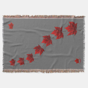 Manta Canada Blanket Canada Maple Leaf Souvenir Throw