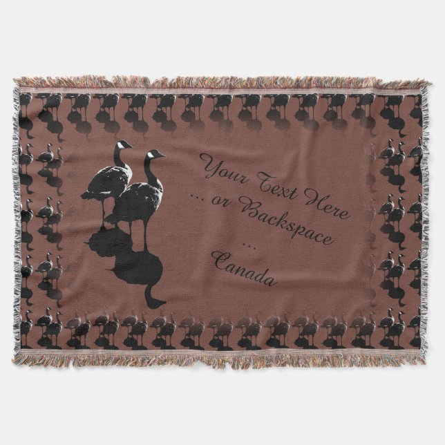Manta Canadá Souvenir Blanket Canada Goose Throw Blanket (Anverso)