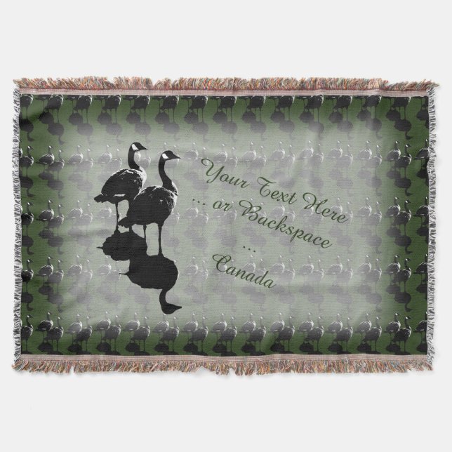 Manta Canadá Souvenir Blanket Canada Goose Throw Blanket (Anverso)