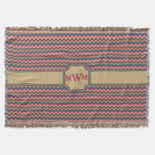 Manta Cañada Tropical Zigzag Throw