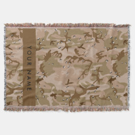 Manta Canales de camuflaje del desierto, tu nombre, pers