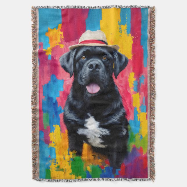 Manta Cane Corso Pop Art (Frente vertical)