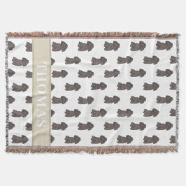 Manta Caniche Personalizado (Negro)