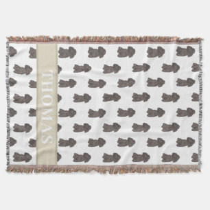 Manta Caniche Personalizado (Negro)