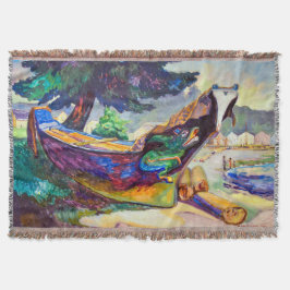Manta Canoa de guerra india | Emily Carr |