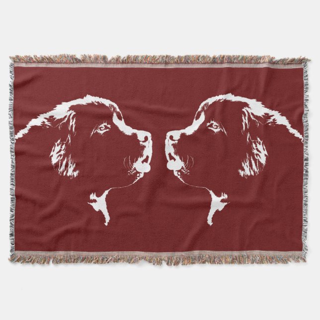 Manta Cañón de perro de Newfoundland Dog Blanket Puppy D (Anverso)