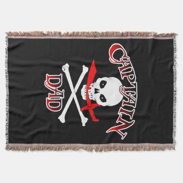 Manta Captain Dad Throw Blanket (Anverso)