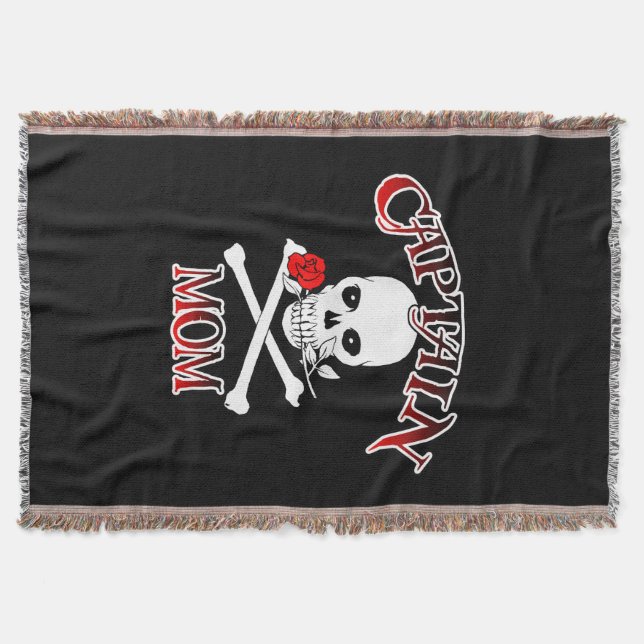 Manta Captain Mom Throw Blanket (Anverso)