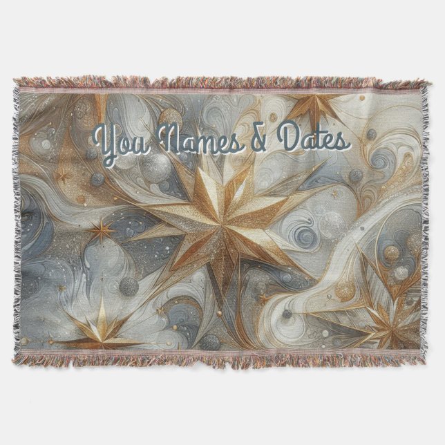 Manta Capturar escena Art Winter y cristales de nieve y  (Anverso)