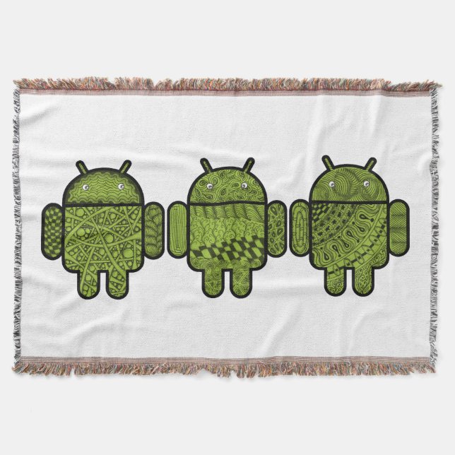 Manta Carácter de garabato para el robot Android™ (Anverso)