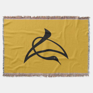 Manta caracteres kanji con forma de grulla para Cho