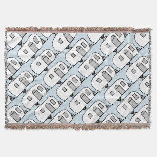 Manta Caravana redondeada de remolque clásico de época