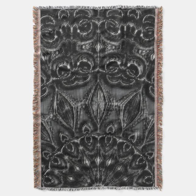 Manta Carbón Mandala (Frente vertical)