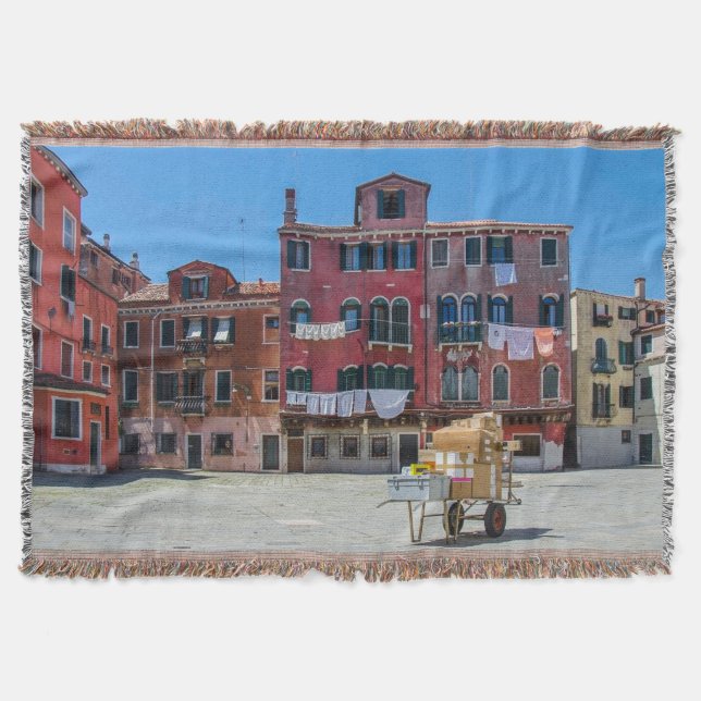 Manta Carro con cajas en Venecia (Anverso)