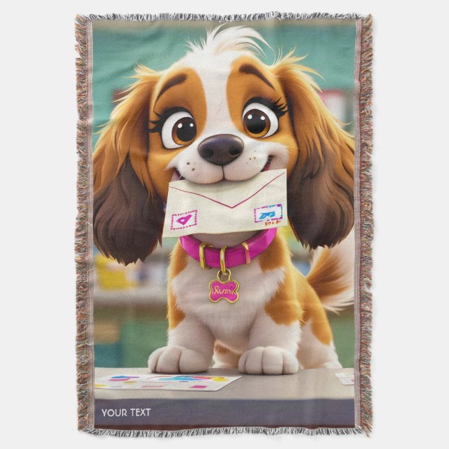 Manta Carta de Fantasy Cute Dog Post (Frente vertical)
