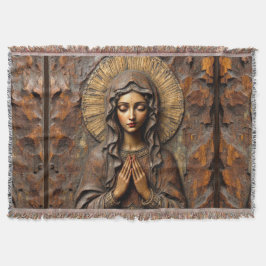 Manta Carved Devotion  Wooden Mary