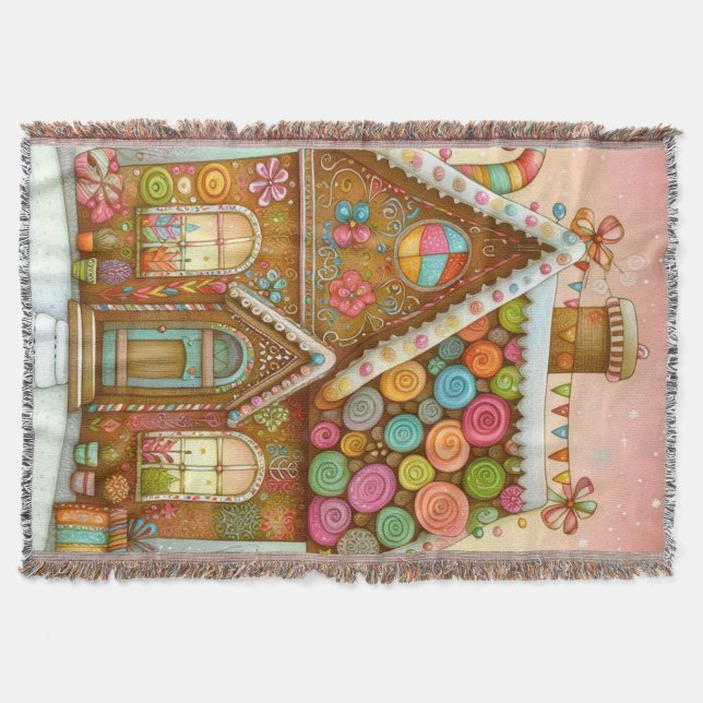 Manta Casa de pan de jengibre, deliciosa (Anverso)