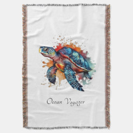 Manta Casa de Playa de Tortugas Marinas Accent Cozy