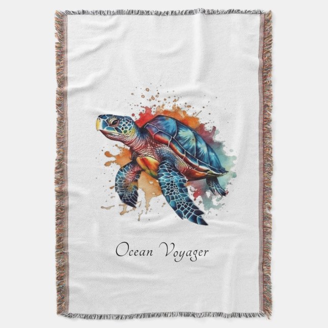 Manta Casa de Playa de Tortugas Marinas Accent Cozy (Frente vertical)