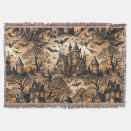 Manta Casa embrujada vintage