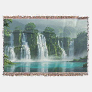 Manta Cascada Majestuosa De Múltiples Niveles