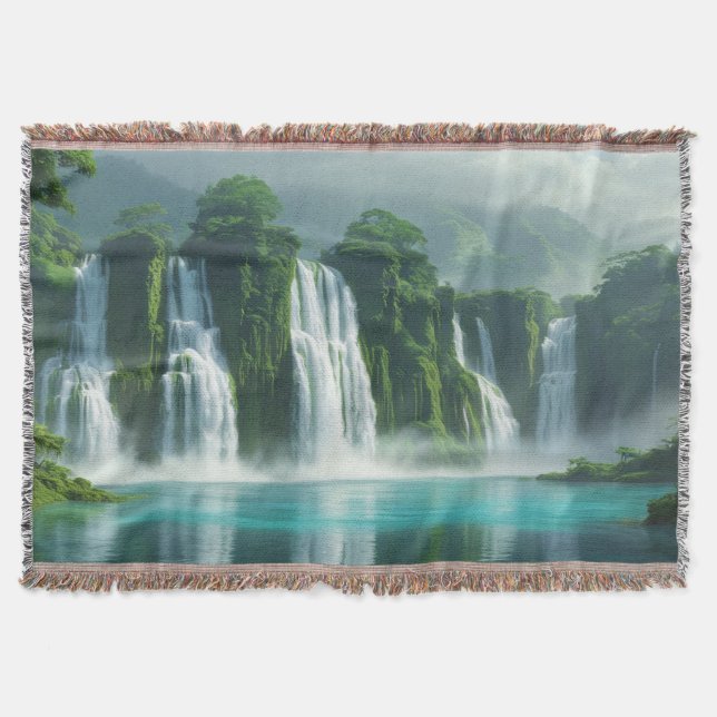 Manta Cascada Majestuosa De Múltiples Niveles (Anverso)