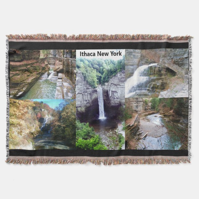 Manta CASCADAS DE ITHACA NUEVA YORK lanzan (Anverso)
