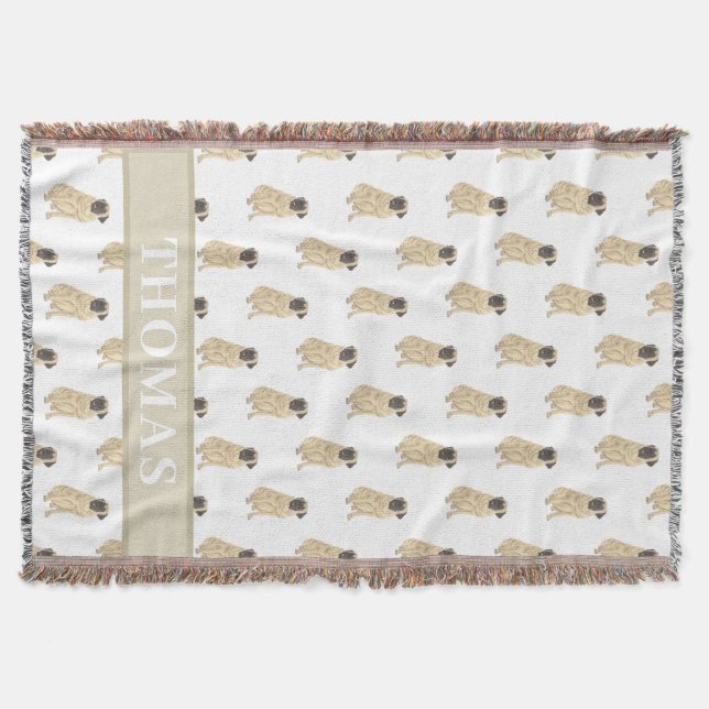 Manta Caso de desgaste en blanco y rosado (Anverso)