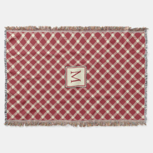Manta Casual Classic Red Plaid con Monograma